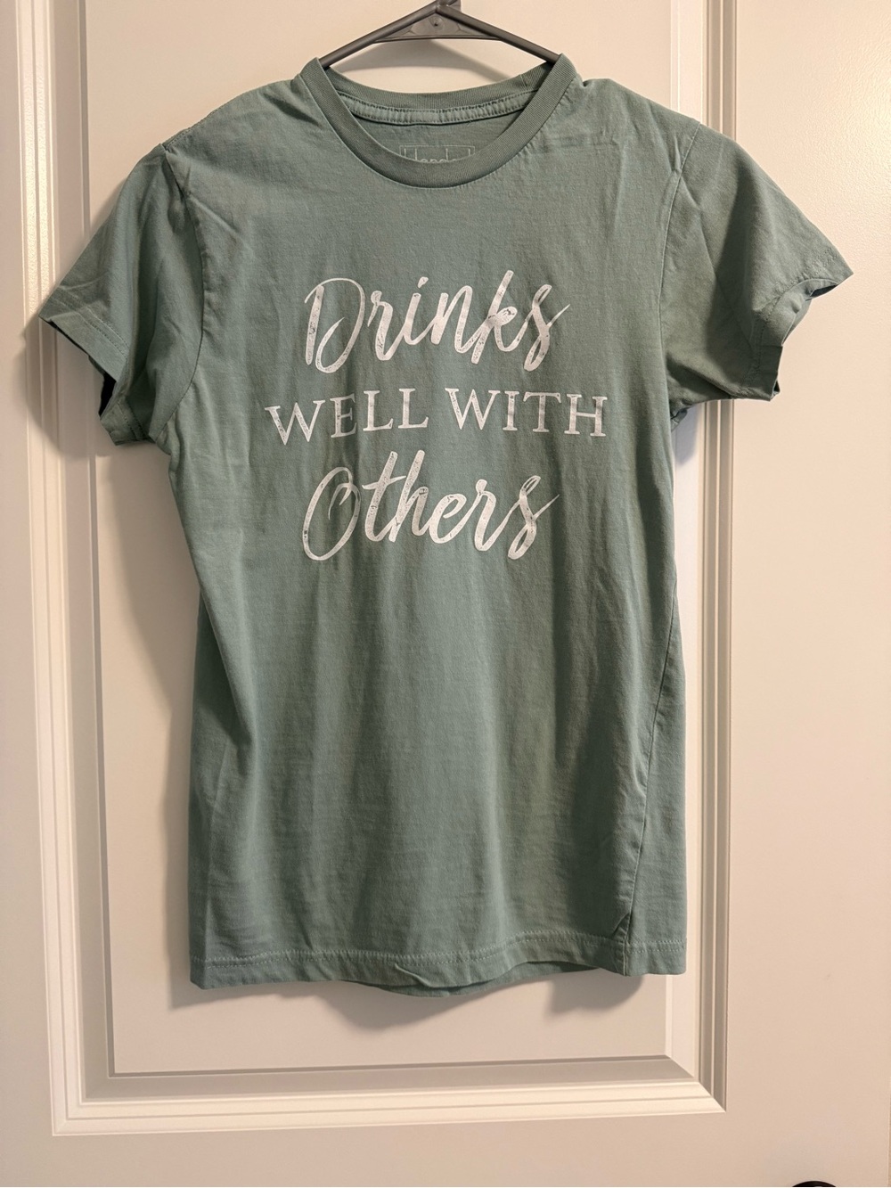 Drinks Well With Others Short Sleeve Tee - Sage Green